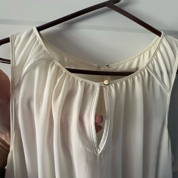 LOFT Stylish Pink and White Sleeveless Dress - Picture 3 of 6